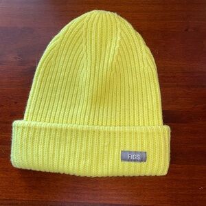 Figs Yellow Merino Wool Beanie Hat